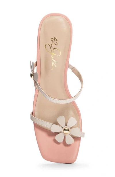 Shop 42 Gold Solita Slide Sandal In Cream
