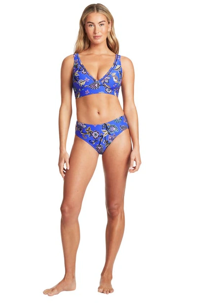 Sea Level Longline Triangle Bikini Top In Cobalt