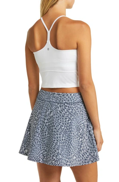 Zella Sunny Side Support Crop Tank In White