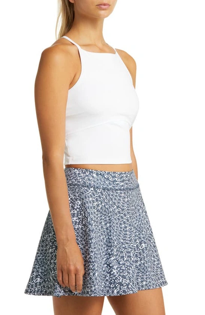 Zella Sunny Side Support Crop Tank In White