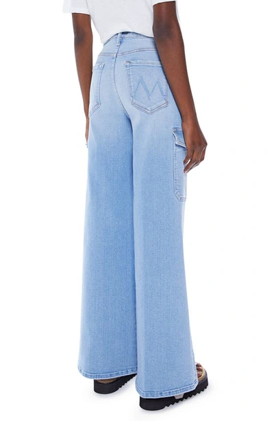 Shop Mother The Undercover Cargo Sneak High Waist Wide Leg Jeans In Sun Kissed
