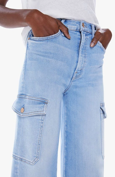 Shop Mother The Undercover Cargo Sneak High Waist Wide Leg Jeans In Sun Kissed