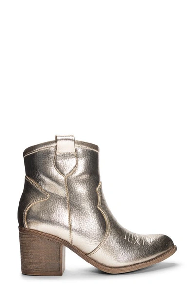 Shop Dirty Laundry Unite Western Bootie In Gold