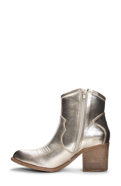 Shop Dirty Laundry Unite Western Bootie In Gold