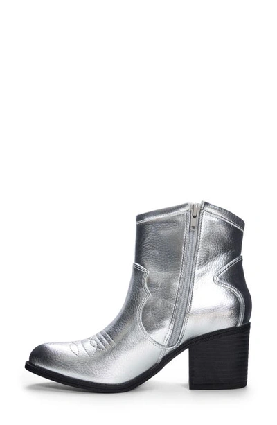 Shop Dirty Laundry Unite Western Bootie In Silver