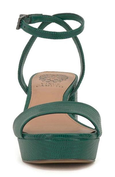 Shop Vince Camuto Pendreya Platform Sandal In Malachite Green