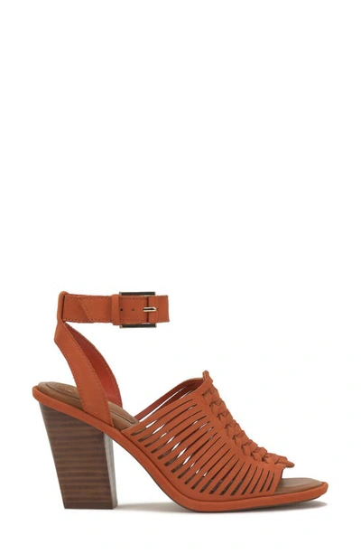 Shop Vince Camuto Frenela Ankle Strap Sandal In Apricot Nubuck