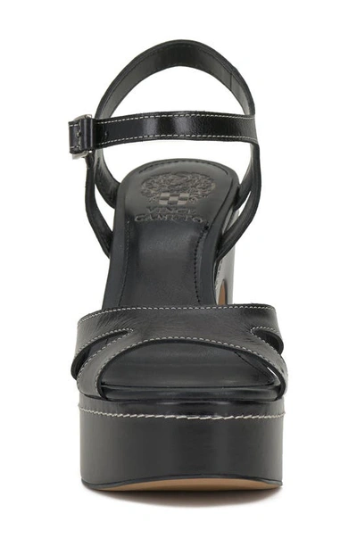 Shop Vince Camuto Randreya Platform Sandal In Black Cowpar
