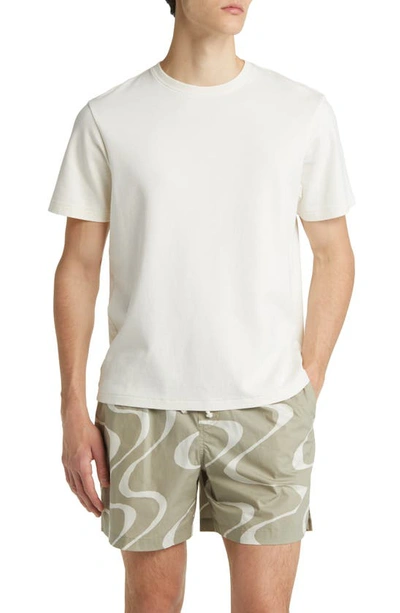 Shop Frame Duo Fold Cotton T-shirt In White Sand