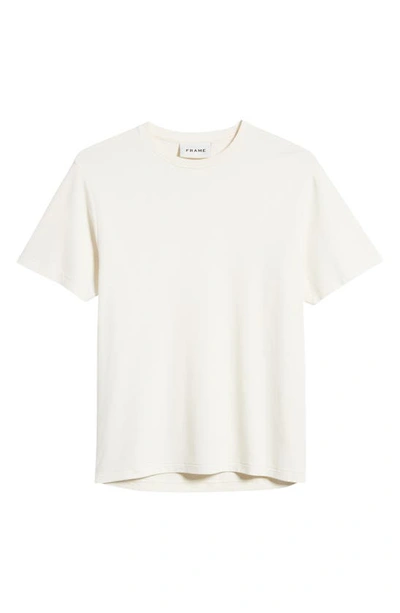 Shop Frame Duo Fold Cotton T-shirt In White Sand