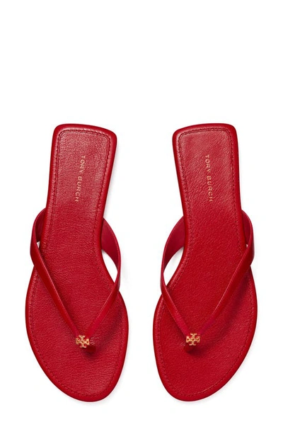 Shop Tory Burch Classic Flip Flop In Tory Red