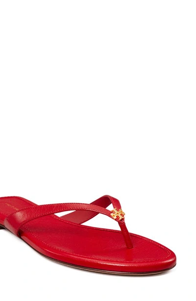 Shop Tory Burch Classic Flip Flop In Tory Red