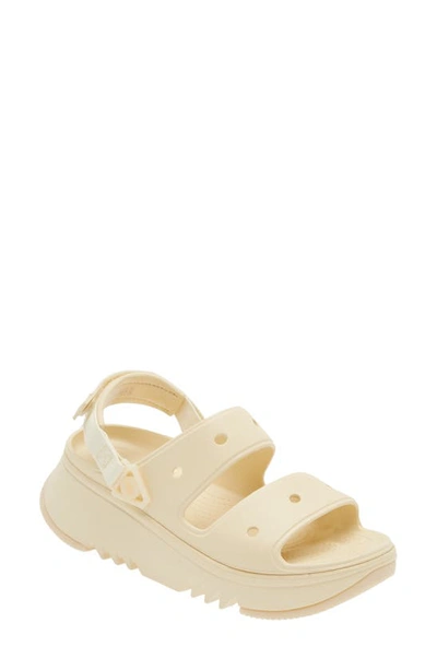 Shop Crocs Classic Hiker Xscape Slingback Platform Sandal In Vanilla