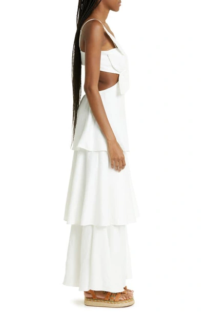 Farm Rio Flower Maxi Dress In Off White | ModeSens