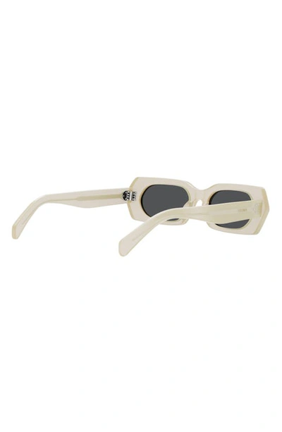 Shop Celine Bold 3 Dots 51mm Rectangular Sunglasses In Shiny Yellow / Smoke