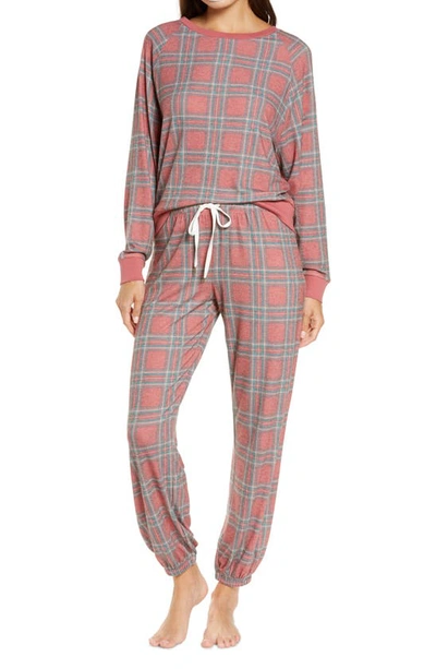 Shop Honeydew Intimates Star Seeker Brushed Jersey Pajamas In Dashing Plaid