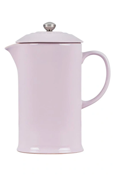 Shop Le Creuset Stoneware French Press In Shallot