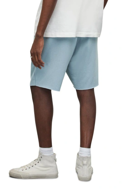 Shop Allsaints Ryder Helix Shorts In Still Blue