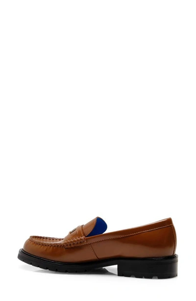Shop Free People Liv Penny Loafer In Bronzer