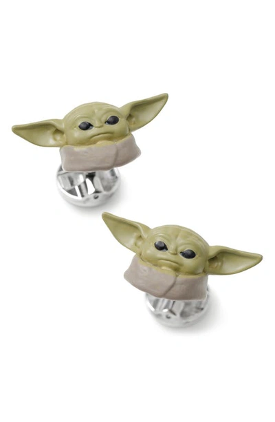 Shop Cufflinks, Inc 3d Grogu Cuff Links In Green