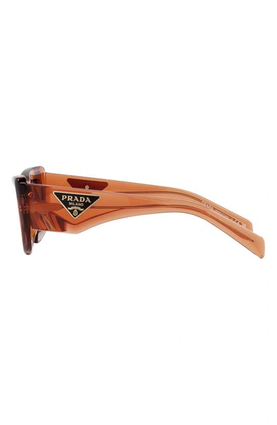 Shop Prada 50mm Square Sunglasses In Orange