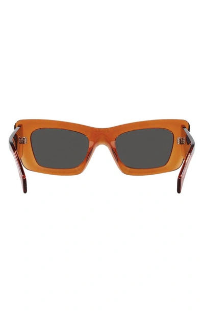 Shop Prada 50mm Square Sunglasses In Orange