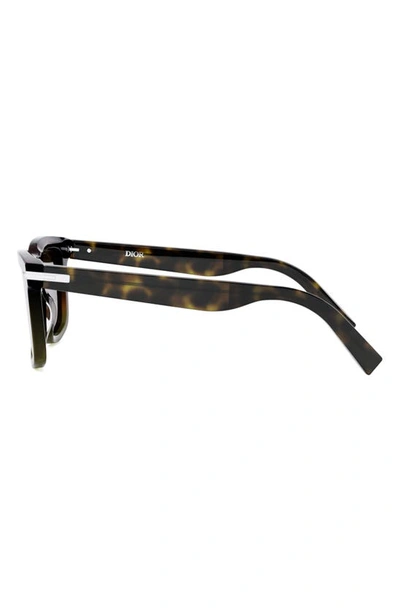 Shop Dior 'blacksuit S11i 53mm Geometric Sunglasses In Havana/ Other / Brown