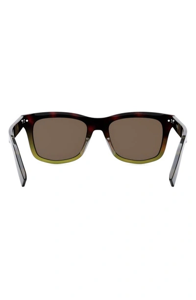 Shop Dior 'blacksuit S11i 53mm Geometric Sunglasses In Havana/ Other / Brown