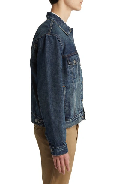 Shop Polo Ralph Lauren Icon Denim Trucker Jacket In Trenton