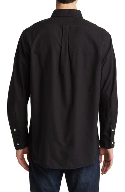 Shop Polo Ralph Lauren Long Sleeve Cotton Oxford Button-down Shirt In Polo Black