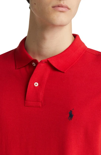 Shop Polo Ralph Lauren Solid Piqué Polo In Red