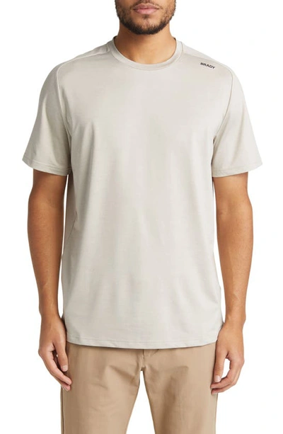 Shop Brady All Day Comfort Performance T-shirt In Heathered Oatmeal