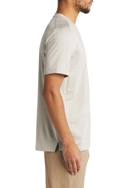 Shop Brady All Day Comfort Performance T-shirt In Heathered Oatmeal