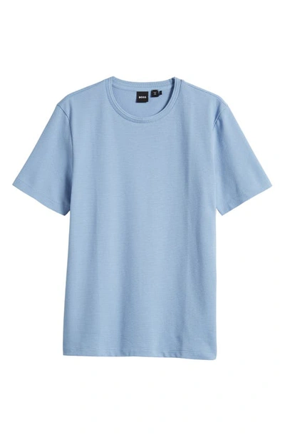 Shop Hugo Boss Tiburt T-shirt In Open Blue