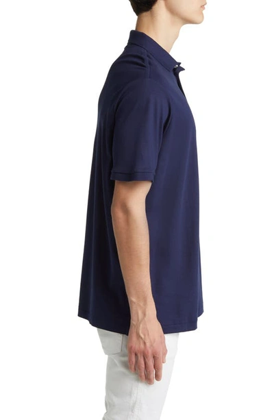 Shop Polo Ralph Lauren Pima Cotton Polo In Refined Navy