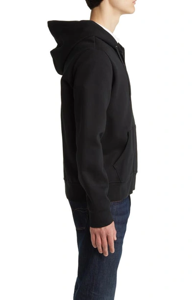 Shop Polo Ralph Lauren Double Knit Zip-up Hoodie In Polo Black
