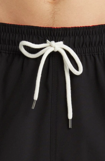 Polo Ralph Lauren Logo-embroidered Swim Shorts In Polo Black
