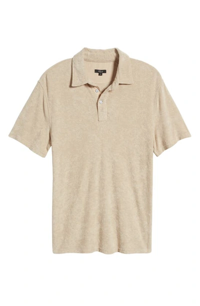 Shop Rails Rhen Terry Cloth Polo In Chickpea