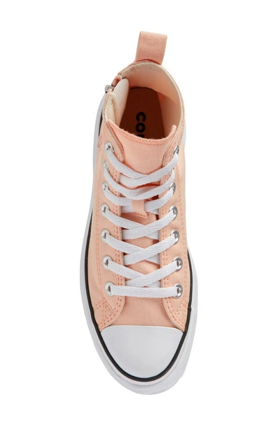 Shop Converse Kids' Chuck Taylor® All Star® Lugged High Top Sneaker In Cheeky Coral/ White/ Black
