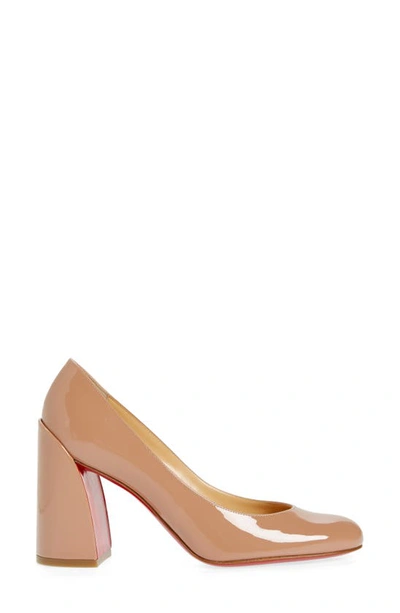 Shop Christian Louboutin Miss Sab Pump In Beige