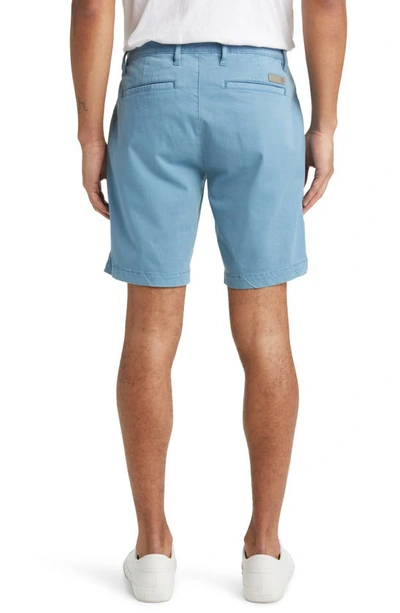 Shop Ag Wanderer 8.5-inch Stretch Cotton Chino Shorts In Sulfur Clear Skies