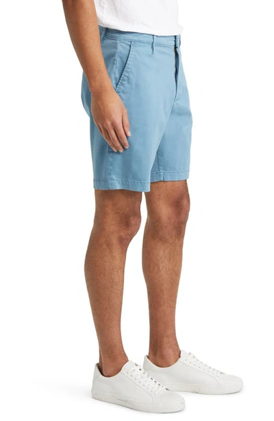 Shop Ag Wanderer 8.5-inch Stretch Cotton Chino Shorts In Sulfur Clear Skies