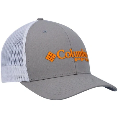 Shop Columbia Orange Clemson Tigers Pfg Snapback Adjustable Hat In Gray