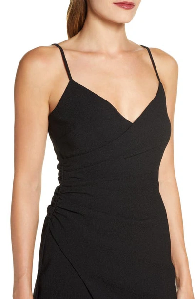 Shop Black Halo Esthero Crepe Body-con Dress In Black