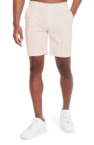 Shop Redvanly Hanover Pull-on Shorts In Macadamia