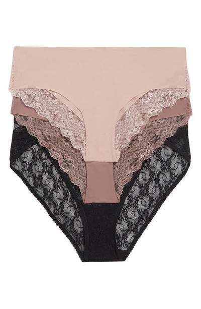 B.tempt'd By Wacoal Assorted 3-pack B.bare Assorted 3-pack Cheeky Tangas In B.bare Basic 2