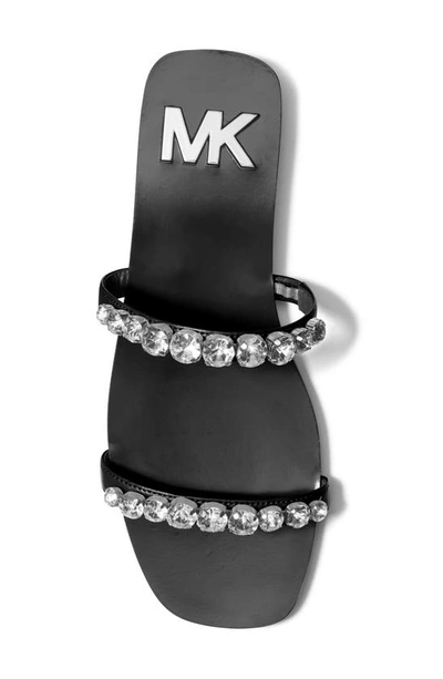 Shop Michael Michael Kors Jessa Slide Sandal In Black