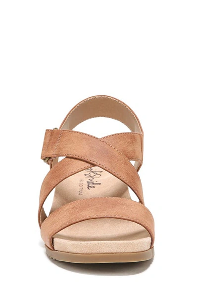 Shop Lifestride Sincere Wedge Sandal In Tan