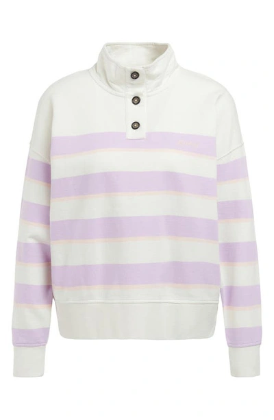 Barbour Snapdragon Stripe Cotton Sweatshirt In Multi Stripe