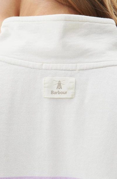 Barbour Snapdragon Stripe Cotton Sweatshirt In Multi Stripe